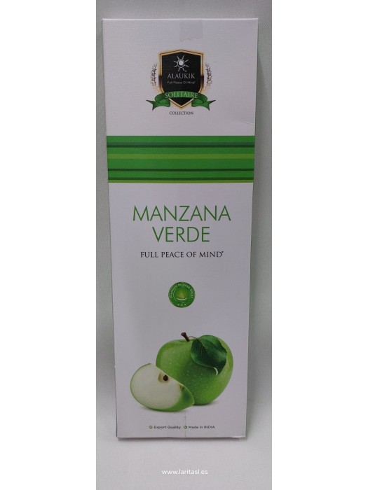 Incienso Alaukik Green Apple (Manzana verde) 90gr